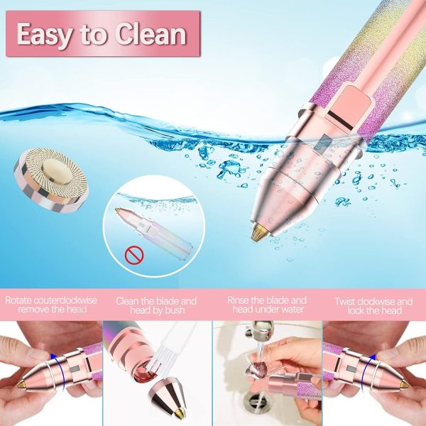 2 In 1 Electric Eyebrow Trimmer And Shaver, Rechargeable, Hair Remover Trimmer For Women,