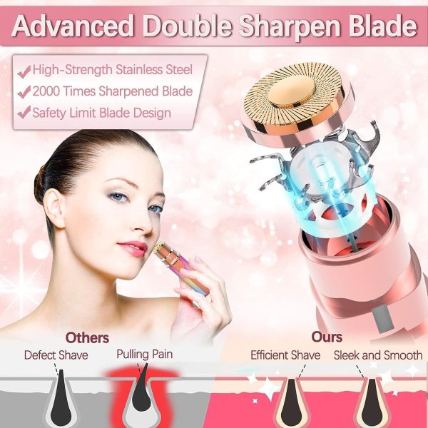 2 In 1 Electric Eyebrow Trimmer And Shaver, Rechargeable, Hair Remover Trimmer For Women,