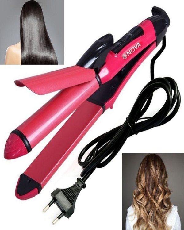 2 In 1 Nova Hair Straightener And Curler