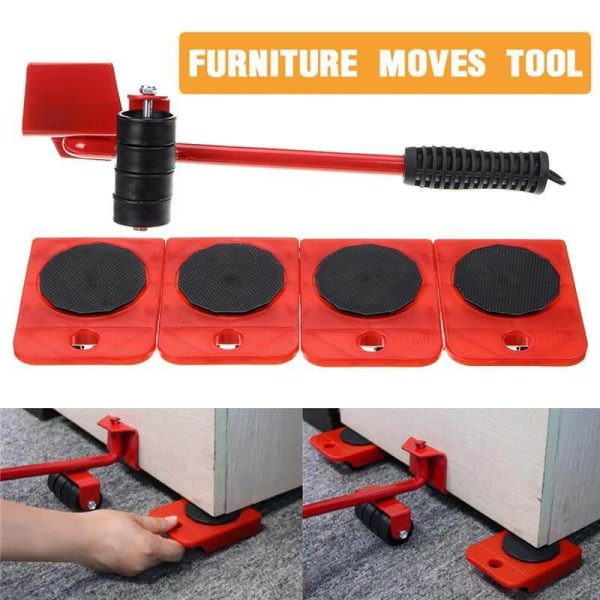 (5 In 1) Heavy Furniture Mover Tool- Transport Lifter