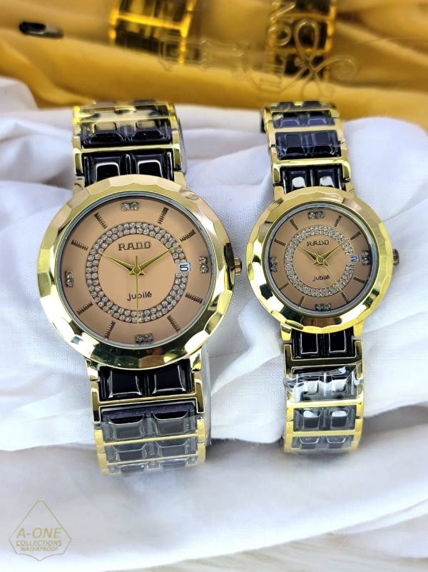 Two Tone Rado Jubile Couple Watch