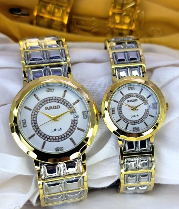 Two Tone Rado Jubile Couple Watch