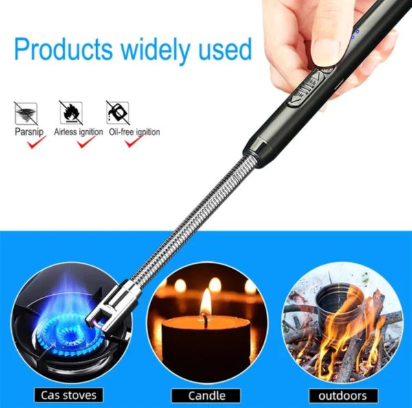 Arc Lighter With Usb Charging,flameless Windproof,led Battery Display