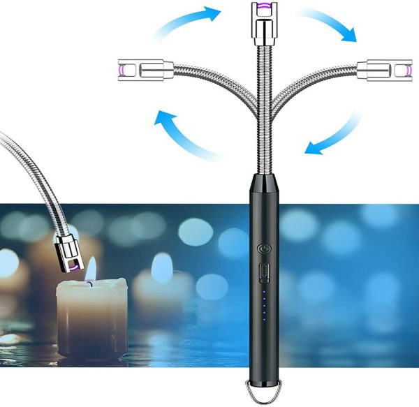 Arc Lighter With Usb Charging,flameless Windproof,led Battery Display