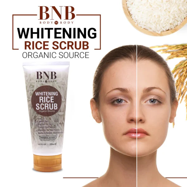 BnB-rice Extract Brightening Skincare Kit | Face Wash, Scrub & Mask