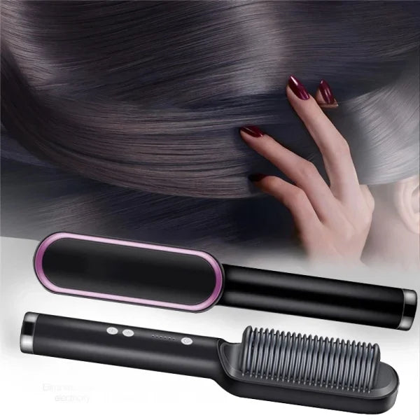 Hair Straightening Comb/brush, Curling Comb Dual-purpose Hair Straightener