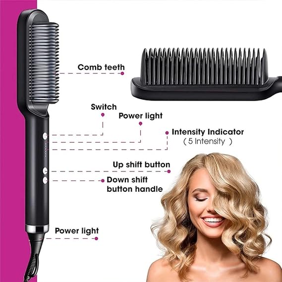 Hair Straightening Comb/brush, Curling Comb Dual-purpose Hair Straightener