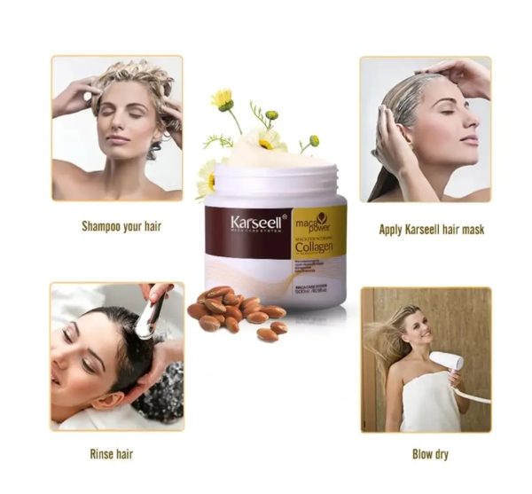 Karseell Hair Mask Collagen Treatment Cream – Argan Oil & Maca Essence,