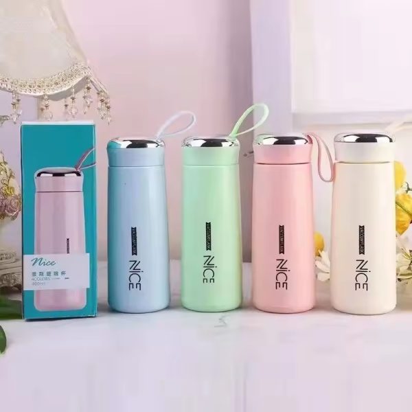 Nice Glass Bottle Water Mini Flask Bottle With Vaccum Flask And Loop Temperature Resistant,