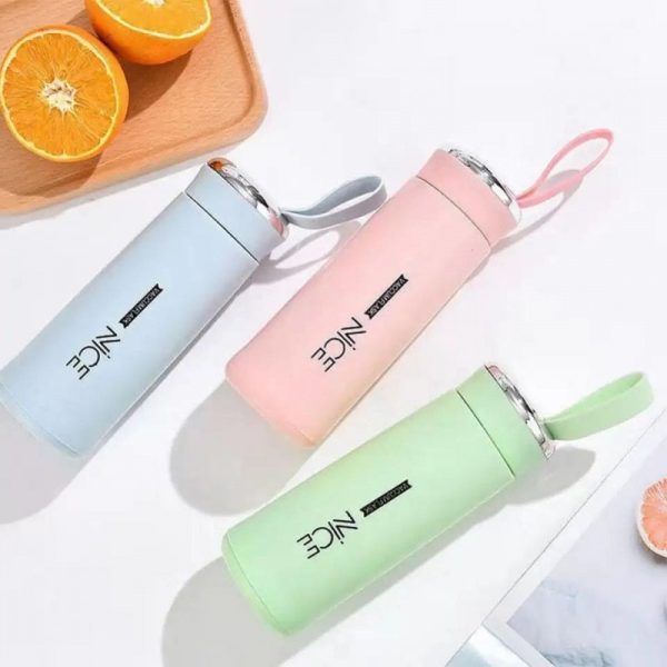 Nice Glass Bottle Water Mini Flask Bottle With Vaccum Flask And Loop Temperature Resistant,