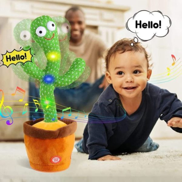 Portable Rechargeable Dancing Cactus Toy - Funny Education Toys For Babies