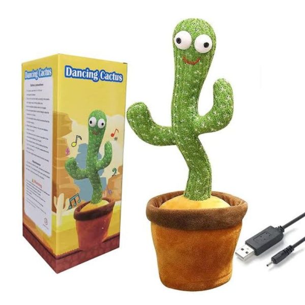 Portable Rechargeable Dancing Cactus Toy - Funny Education Toys For Babies