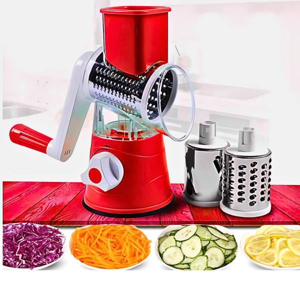 Table top Drum Grater | Manual Vegetable Cutter Slicer & Grater