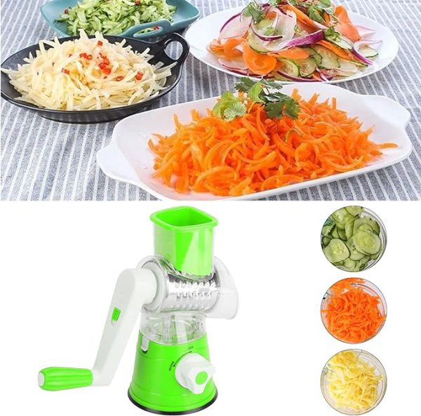 Table top Drum Grater | Manual Vegetable Cutter Slicer & Grater