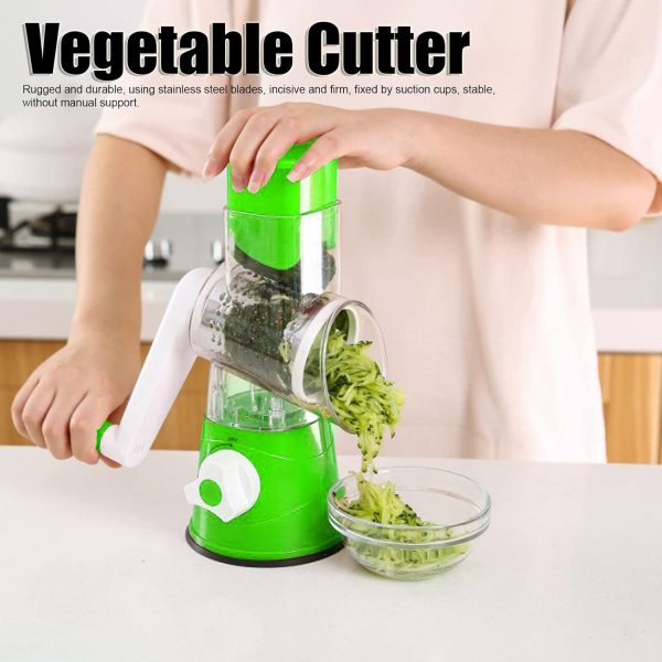 Table top Drum Grater | Manual Vegetable Cutter Slicer & Grater