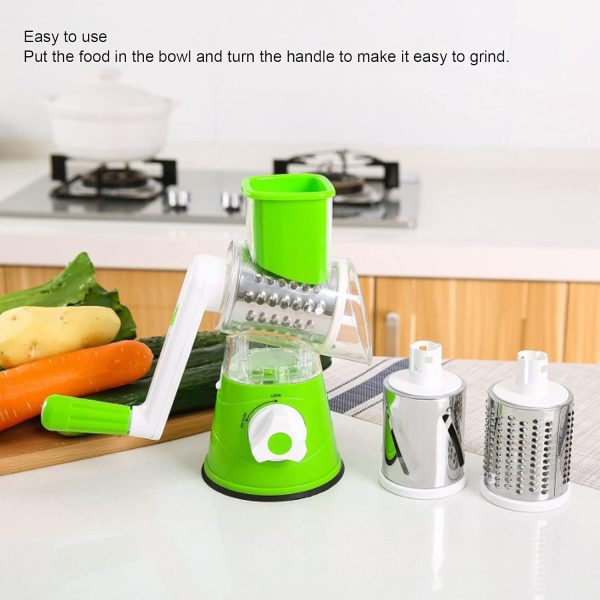 Table top Drum Grater | Manual Vegetable Cutter Slicer & Grater