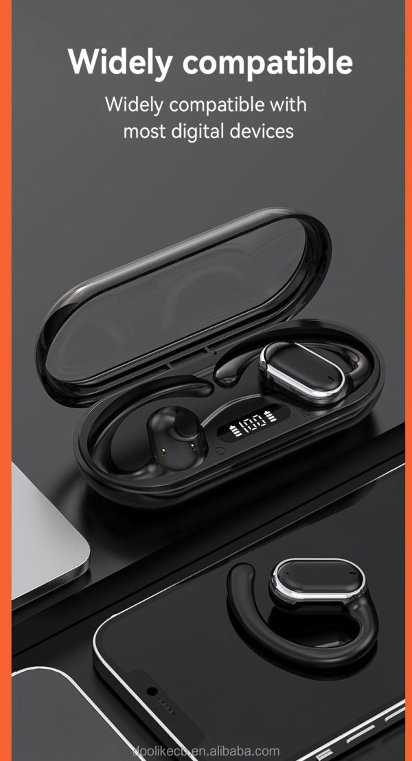 X97 Headphones Wireless Earphone Tws Painless Wear No Pain Led Display Open-ear Bt 5.3 Earbuds